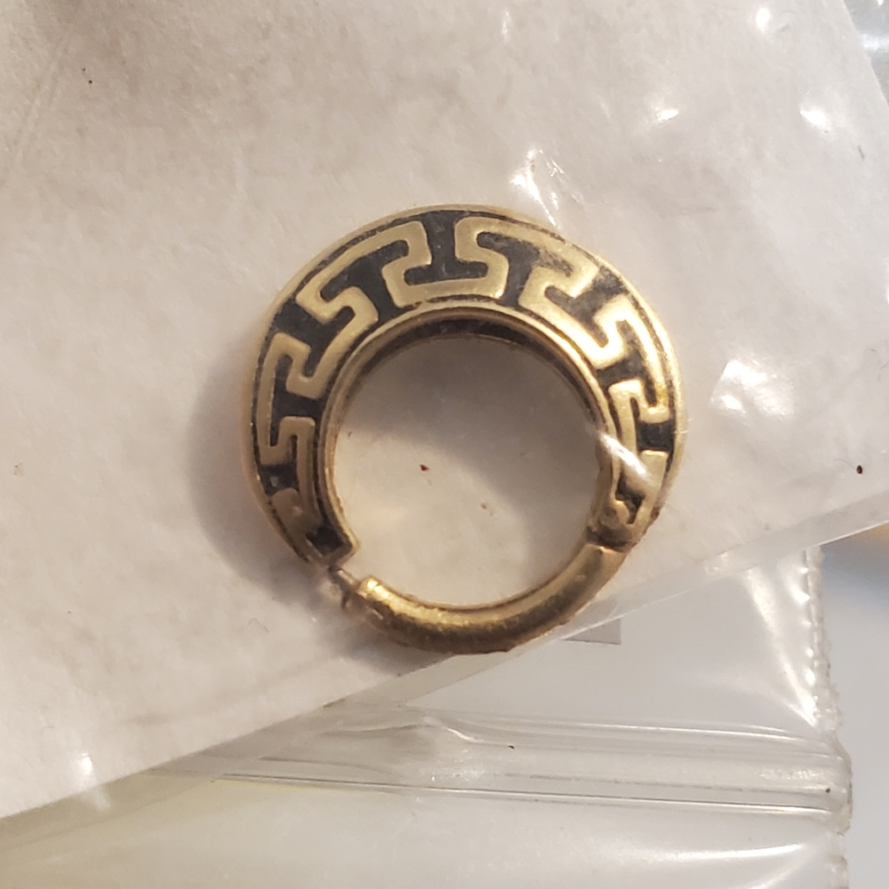 BVLA aztec clicker 14k gold